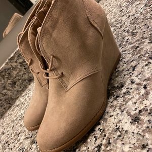 Tan booties
